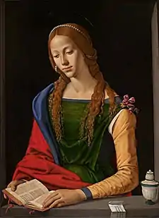 Mary Magdalene Reading (c. 1500–1510) by Piero di Cosimo
