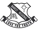 Marist Regional College crest. Source: www.mrc.tas.edu.au (Marist Regional College website)