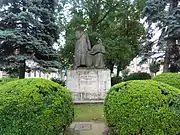 Statue of János Bolyai (left) and Farkas Bolyai (right) in Târgu Mureș