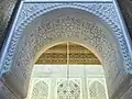 Carved stucco decoration inside the palace