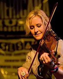 Maguire playing at SXSW, Austin, Texas in 2010