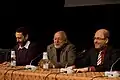 Left: Michele Serra, Vittorio Zucconi and Massimo Gramellini à l'International Journalism Festival, Perugia, 2010