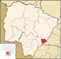 Location in Mato Grosso do Sul  state
