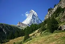 Image 11View of the Matterhorn within the Alps (from History of the Alps)