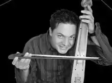 Matthaios Tsahouridis with his Pontic lyra