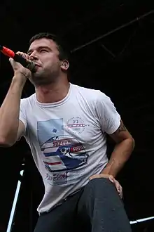 Bemis performing in Chula Vista, California on August 14, 2008 at Warped Tour