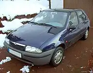 Mazda 121 (1996–2002) .mw-parser-output .hatnote{font-style:italic}.mw-parser-output div.hatnote{padding-left:1.6em;margin-bottom:0.5em}.mw-parser-output .hatnote i{font-style:normal}.mw-parser-output .hatnote+link+.hatnote{margin-top:-0.5em}Main article: Ford Fiesta (fourth generation)