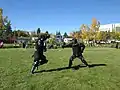Chad Hazzard's heavy fighters at the Grand Opening in Parkdale