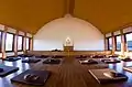 Hall of the Buddhist monastery Ārāma Karuṇā Sevena in Prostějov, Olomouc Region.