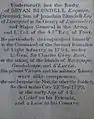 Wall tablet to Major-General Bryan Blundell Esq, north east chapel