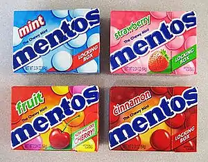 Mentos boxes