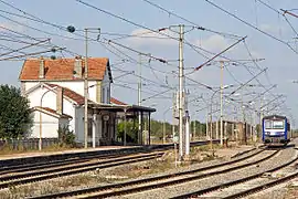 The railway station in Merrey
