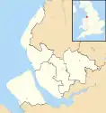 Maps of castles in England by county: L–W is located in Merseyside