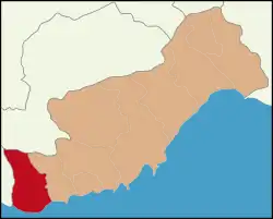 Location of Anamur