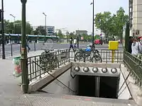 Street-level entrance at Porte d'Italie