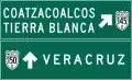 Advance directional sign