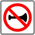 Use of audible signals prohibited