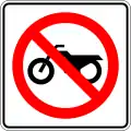 Motorcycles prohibited