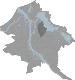 Location of Mežaparks in Riga