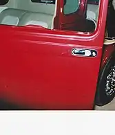 Flush-mounted Miata door pull