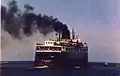 The City Of Midland 41 sailing out of Ludington in July, 1988. The last year she would ever sail as a ferry.