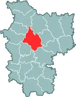 Minsk Raion within Minsk Voblast