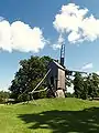 A post mill in the museum.