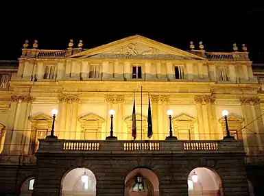 The Teatro alla Scalacode: ita promoted to code: it  in Milan, Italy