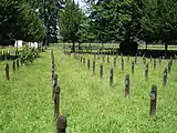 View of cemetery from the south