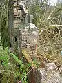 Details of the blocked up door and chimney flue