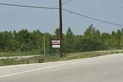Sign for Minawa Beach
