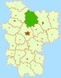 Location of Lahoysk District