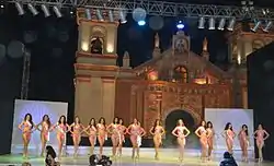 Miss International Peru in Huaman's Main Square