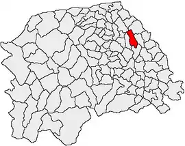Location in Suceava County
