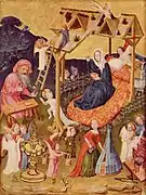 A greater degree of sentimental elaboration is in this German miniature of 1420.