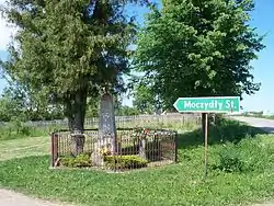 Road sign in Moczydły-Stanisławowięta