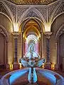 Fountain in central hallway