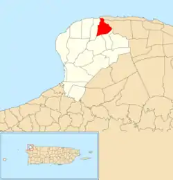 Location of Montaña