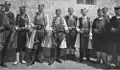 Officers of the Royal Montenegrin Army wearing their caps, 1904