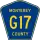 County Road G17 marker