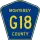 County Road G18 marker