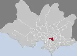 Location of Mercado Modelo - Bolívar in Montevideo