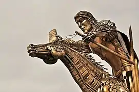 Muisca monument at the central square