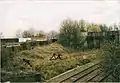 Moor Lane Goods Yard, by Brettell Lane railway station, near Stourbridge in 2004. The truck sidings are now out of use and derelict.