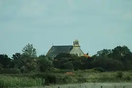 A view towards the church in Moreilles