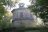 The ruins of the Hellhaus at the intersection of the star-shaped system of alleys