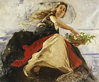 Flora by Mosè Bianchi 1890