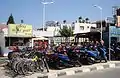 A motorbike rental shop