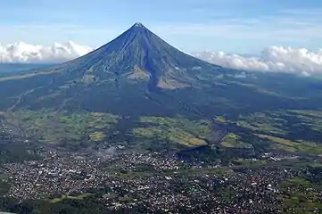 Mayon in Albay is the 2nd most active volcano in the Philippines