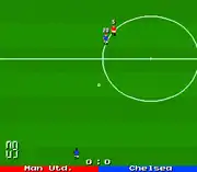 Top-down perspective.  Manchester United vs Chelsea.